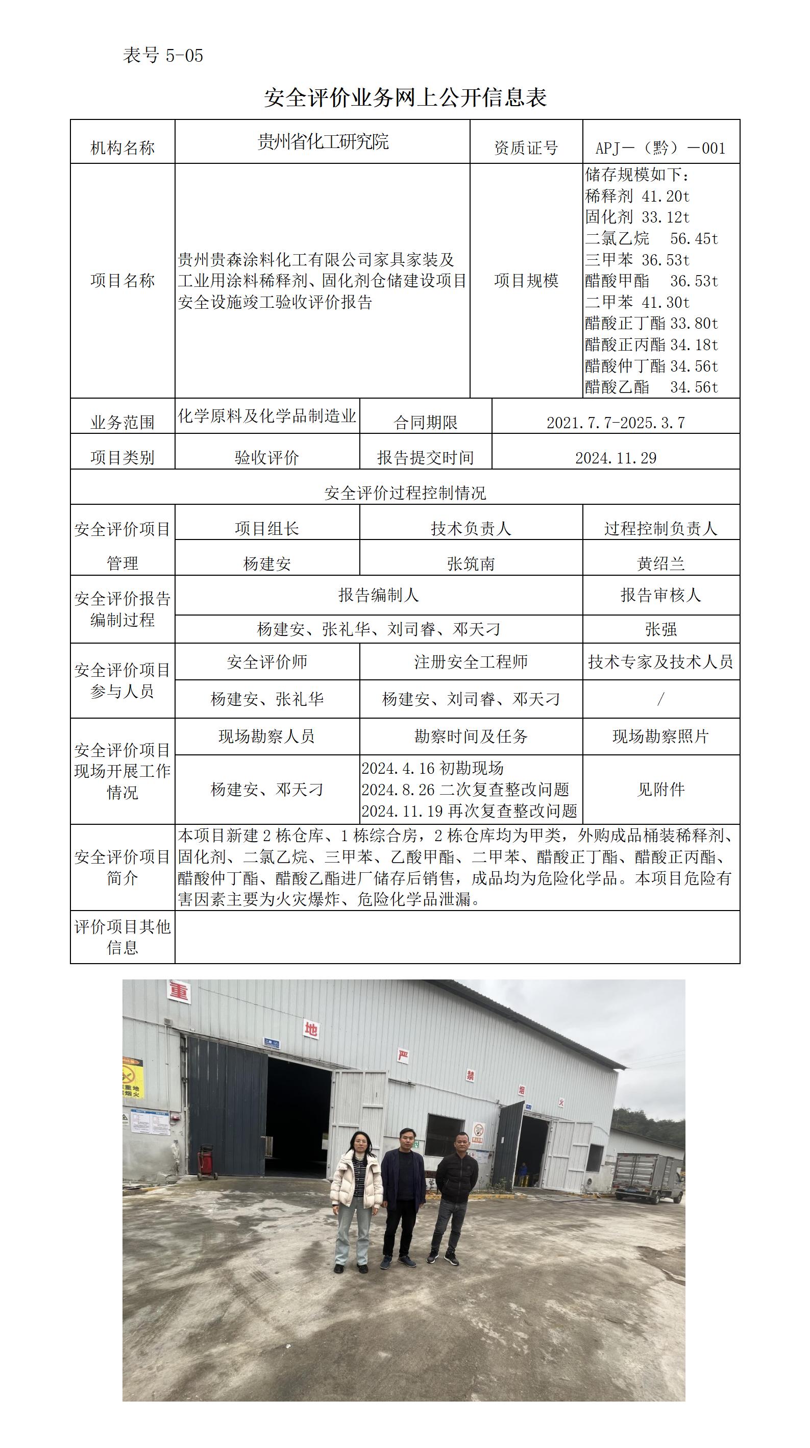 5.J24089贵州贵森涂料化工有限公司家具家装及工业用涂料稀释剂、固化剂仓储建设项目安全设施竣工验收评价报告_01.jpg