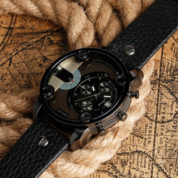 Men Luxury Brand Black Quartz Watch - Image 2