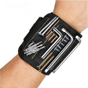 SUPER STRONG Magnetic Wristband, Holds Small Metal Tools, Screws, Nails, Bolts Tightly While Working