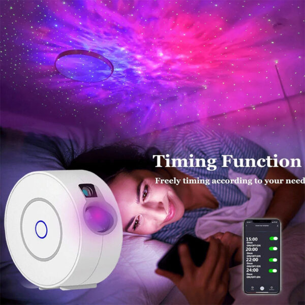 Smart Star Projector Colorful Starry Sky Projector WiFi Wireless Remote Control Laser Night Light Led APP Holiday Wedding Lights - Image 4