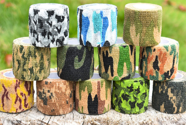 No Glue Stains Self-adhesive Retractable Non-woven Outdoor Camouflage Tape