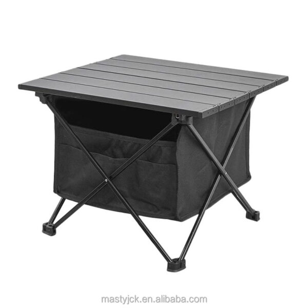 Outdoor aluminum alloy camping picnic portable small table car drive tour folding table booth table - Image 3