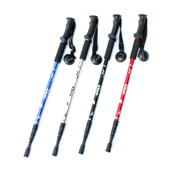 Cleye Aluminum Alloy Three-section Shock Absorber T-handle Straight Handle Trekking Pole outdoor products - Image 2