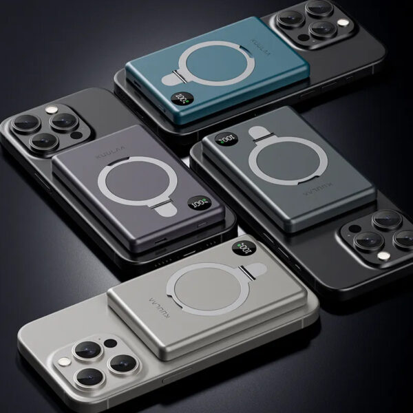 10000mah Wireless Magnetic Power Bank with hold and LED