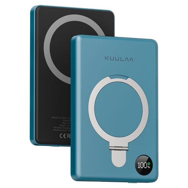 10000mah Wireless Magnetic Power Bank with hold and LED - Image 2